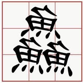 三個魚是什麼字|三叠字